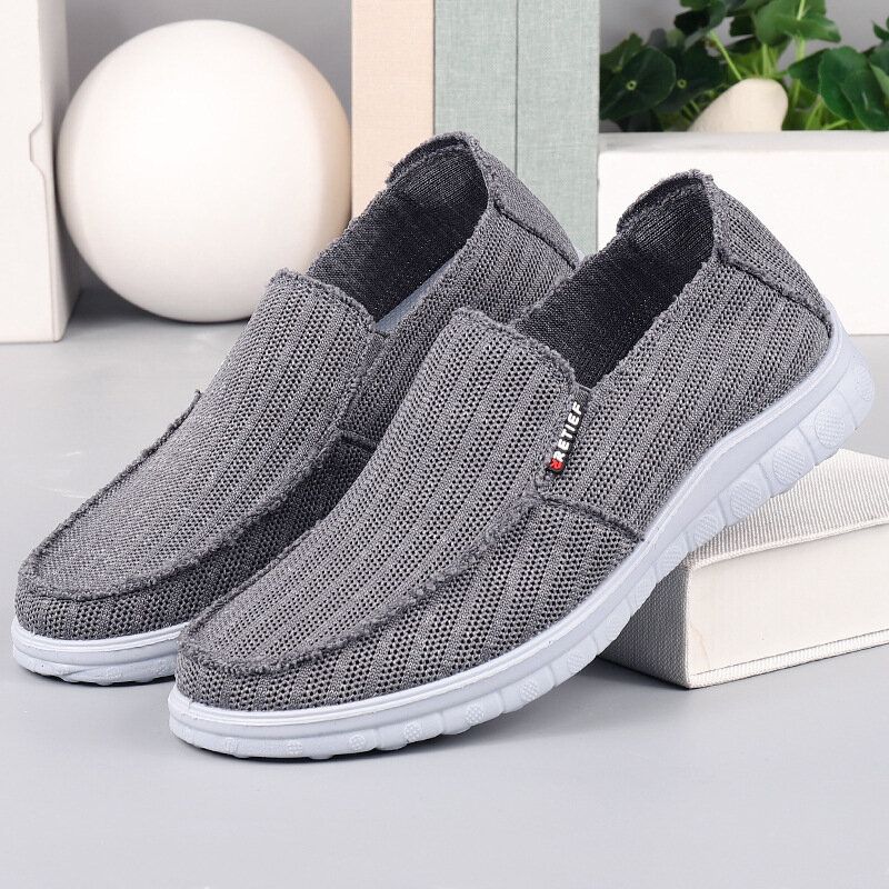 Hommes Respirant Tissu Antidérapant Confortable Doux Fond Vieux Pékin Casual Chaussures