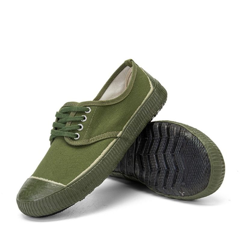 Hommes Respirant Toile Semelle Souple Antidérapant Confortable Travail Casual Court Chaussures