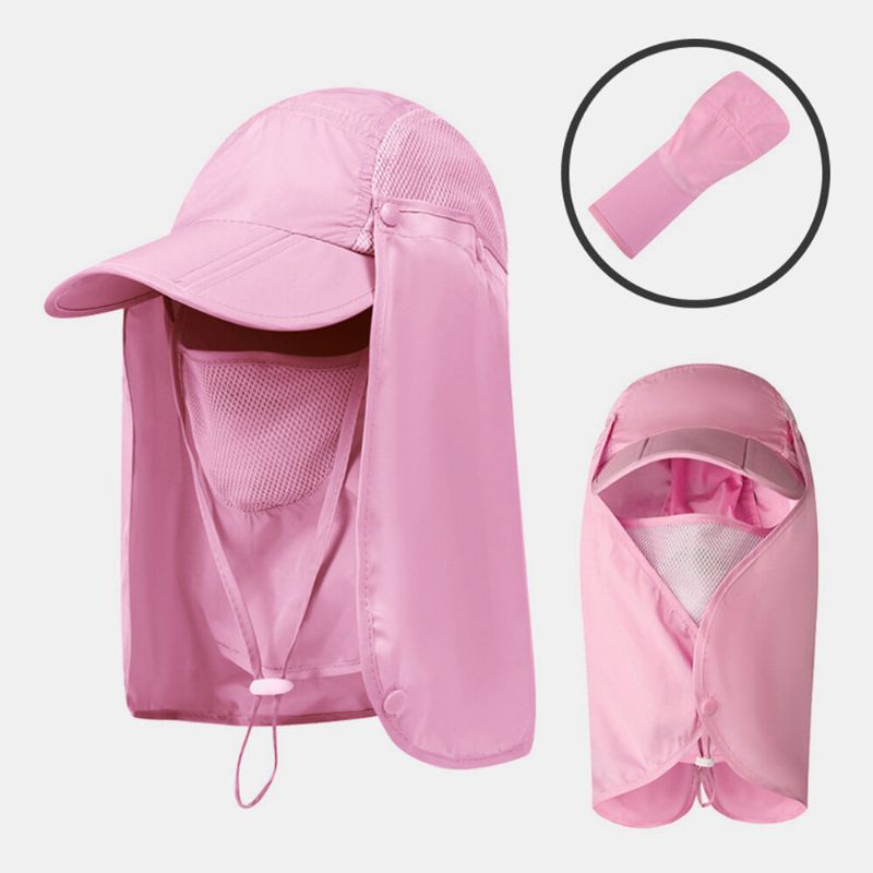 Hommes Seau Chapeaux Nylon Réglable Respirant Amovible Extérieur Séchage Rapide Crème Solaire Imperméable Pêcheur Chapeau Respirant Seau Chapeau