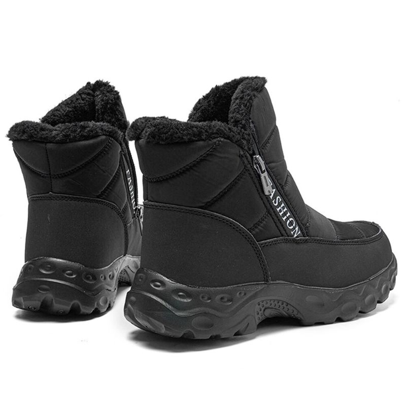 Hommes Side-zip Design Winter Warm Lined Outdoor Snow Boots