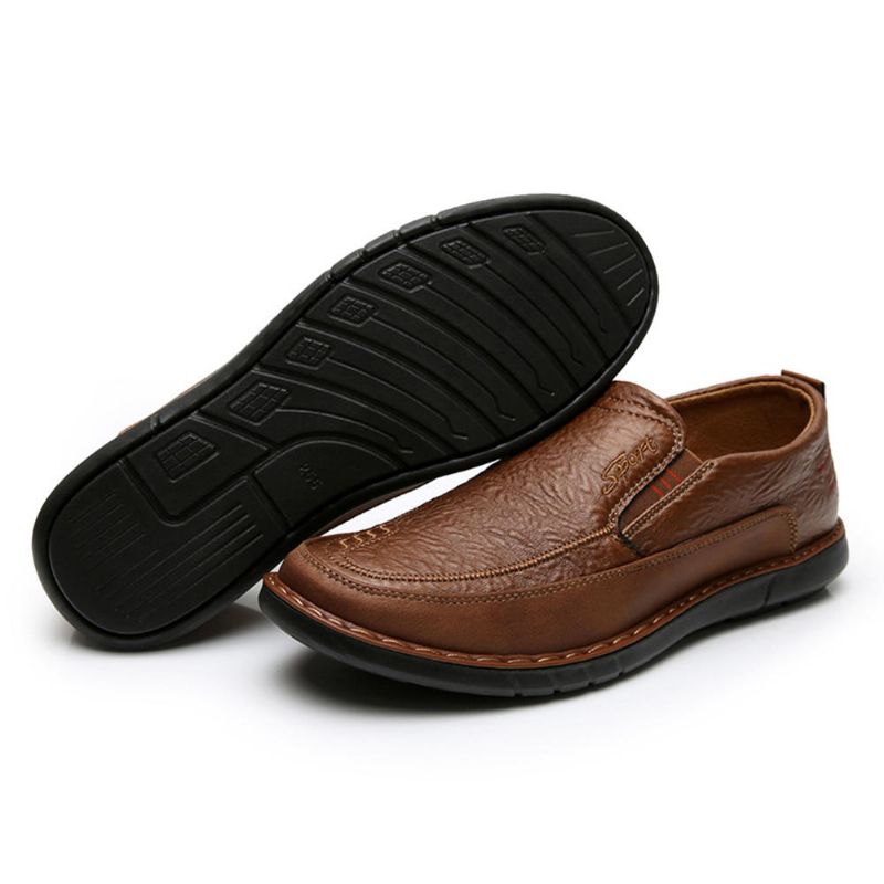 Hommes Slip Resistant Slip On Elastic Band Soft Sole Causal Daily Oxfords