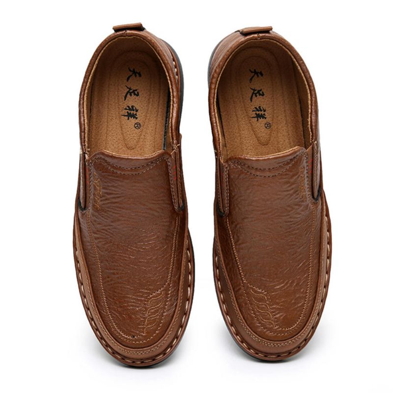 Hommes Slip Resistant Slip On Elastic Band Soft Sole Causal Daily Oxfords