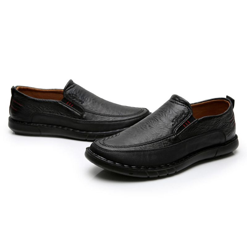 Hommes Slip Resistant Slip On Elastic Band Soft Sole Causal Daily Oxfords