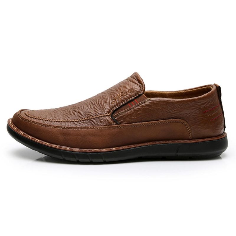 Hommes Slip Resistant Slip On Elastic Band Soft Sole Causal Daily Oxfords