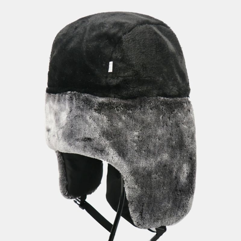 Hommes Solide Insigne Soviétique Coupe-vent Trappeur Chapeau Extérieur Épaissir Oreille Protection Chaud Russe Chapeau Ushanka Chapeau