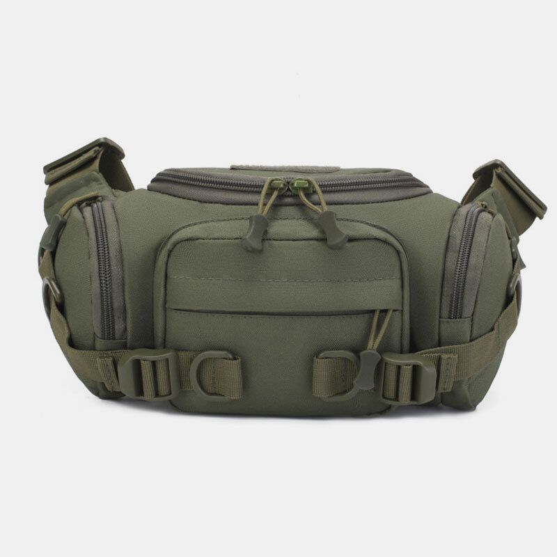 Hommes Toile Camouflage Extérieur Tactique Sport Équitation Sac De Taille Sac À Bandoulière Sac De Poitrine