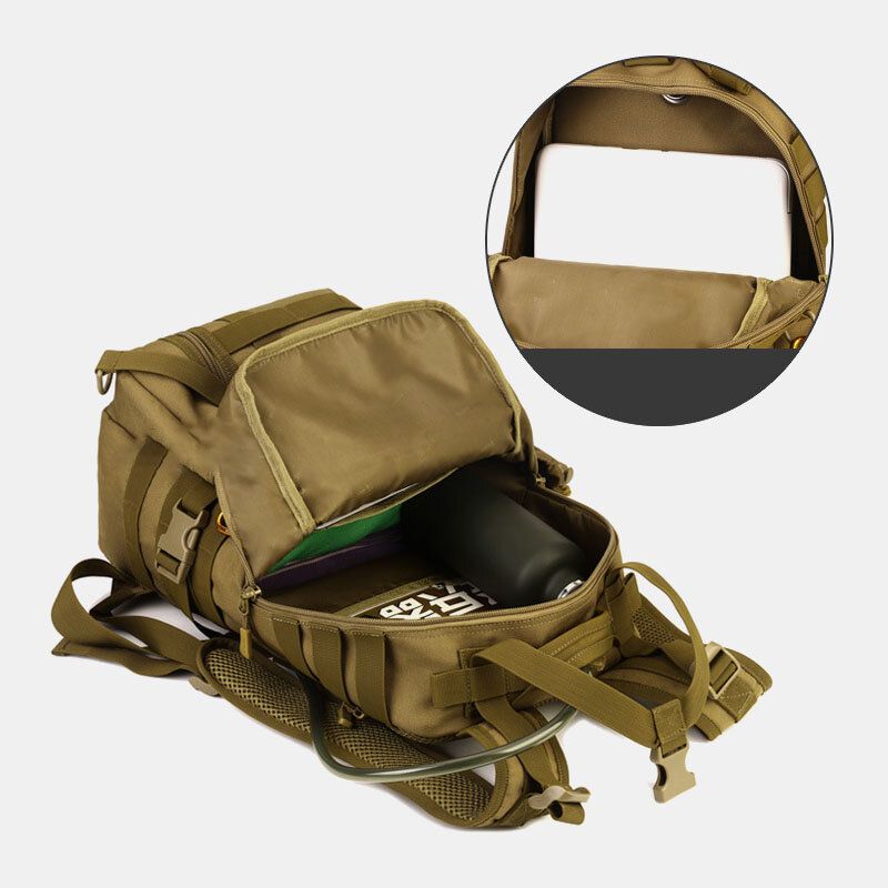 Hommes Toile Camouflage Tactique Extérieur Escalade Voyage Équitation Camping Sac À Dos