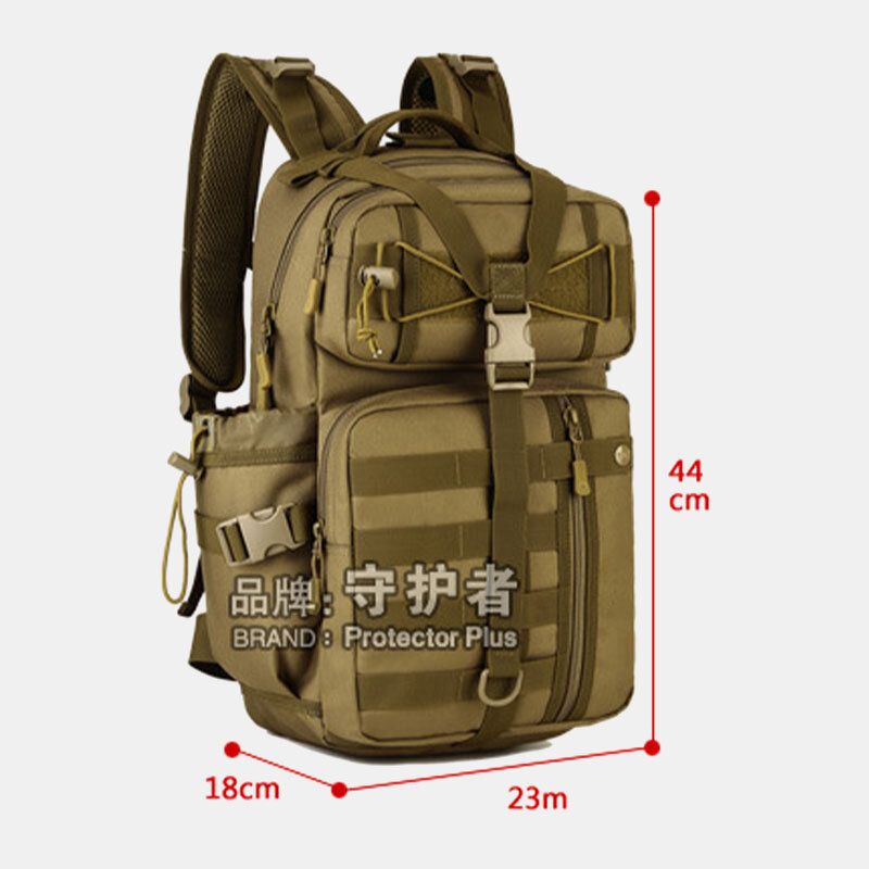 Hommes Toile Camouflage Tactique Extérieur Escalade Voyage Équitation Camping Sac À Dos