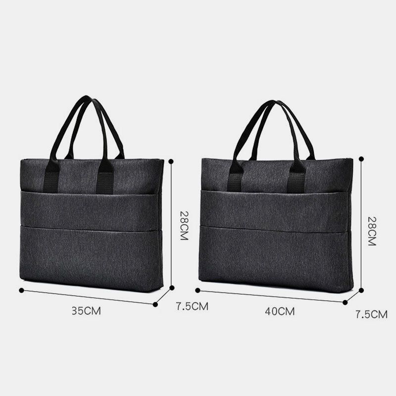 Hommes Toile Multicouche Casual Business Outdoor Portable 13.3 Pouces Laptop Bag Sac À Main