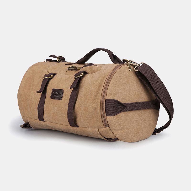 Hommes Toile Voyage Sac À Dos Multi-fonction Avec Charge Usb Sac À Main Sac À Bandoulière Sac À Bandoulière