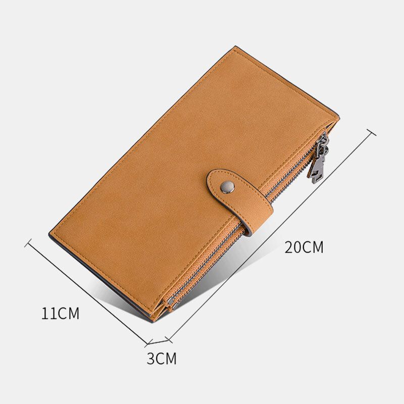 Hommes Vintage Rfid Anti-vol Sim Card Slot 19 Card Slots Card Holder Wallet