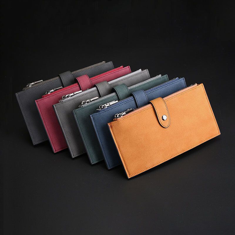 Hommes Vintage Rfid Anti-vol Sim Card Slot 19 Card Slots Card Holder Wallet