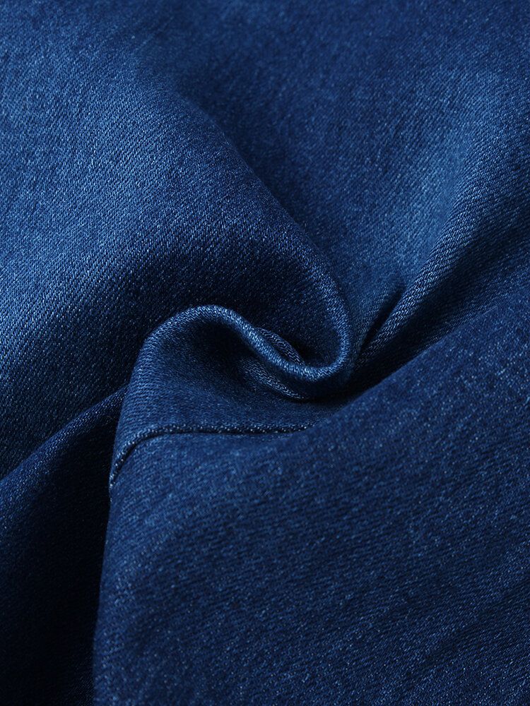 Jean Boutonné En Denim Décontracté Pour Femme