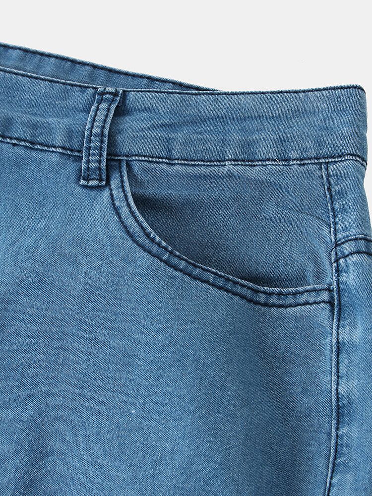 Jeans Décontractés Élégants Avec Broderies Florales Pour Femmes Avec Poches