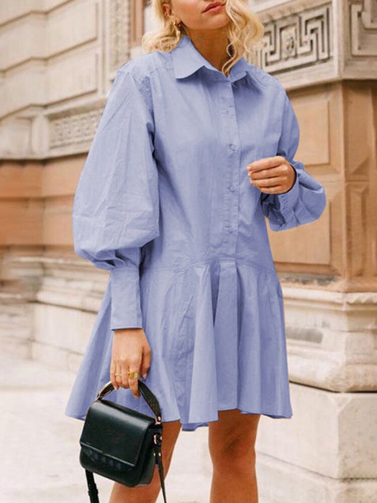 Jupe Chemise En Queue De Poisson À Volants Pour Femmes