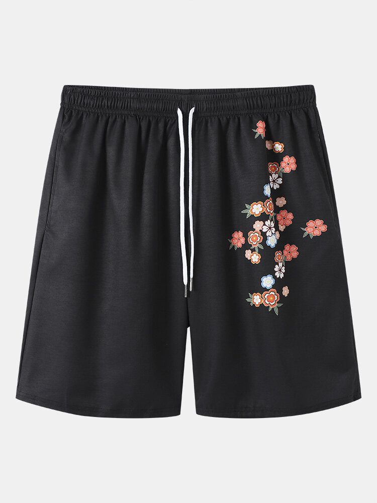 Kimono Deux Pièces À Imprimé Floral Pour Hommes