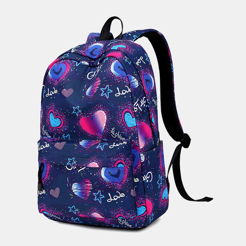 Love Pattern School Bag 15.6 '' Laptop Backpack Rucksack Daypack