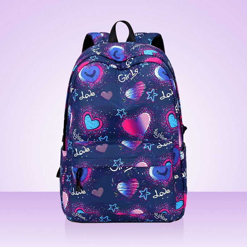 Love Pattern School Bag 15.6 '' Laptop Backpack Rucksack Daypack