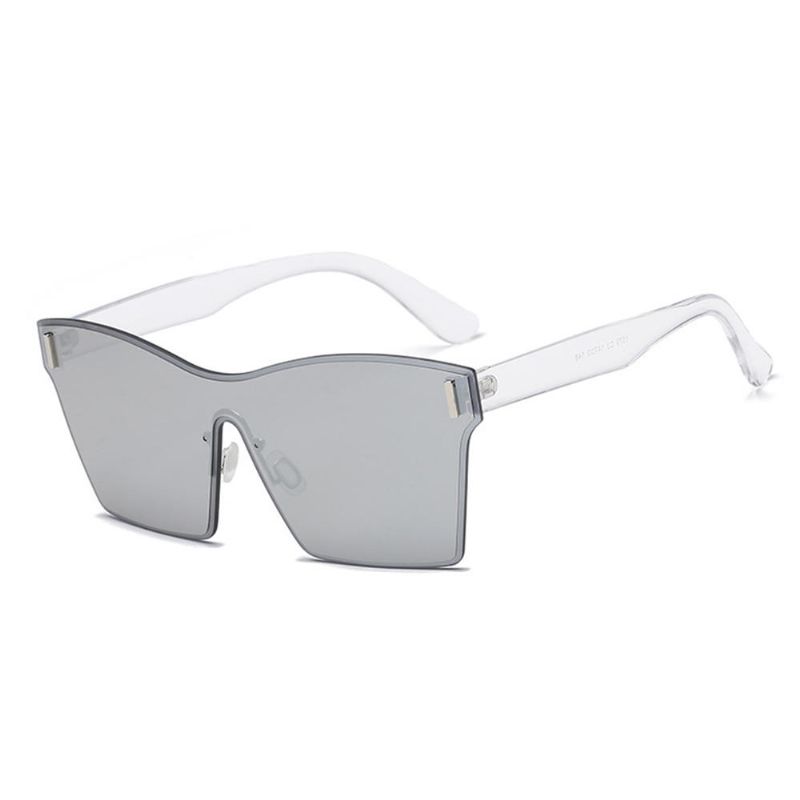 Lunettes Carrées Pour Femmes Et Hommes Lunettes De Soleil Siamoise Transparentes De Couleur Unie