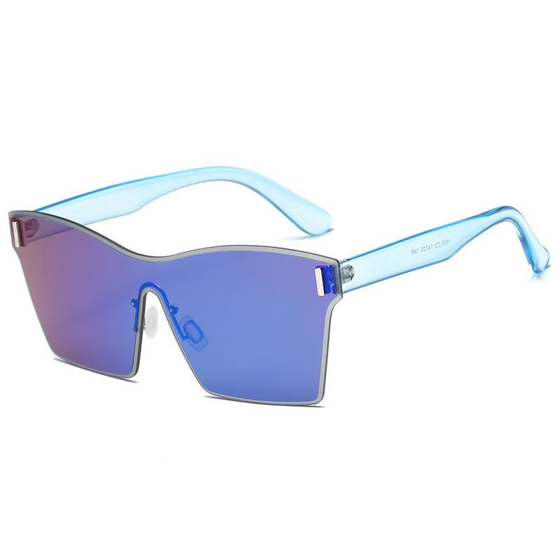 Lunettes Carrées Pour Femmes Et Hommes Lunettes De Soleil Siamoise Transparentes De Couleur Unie