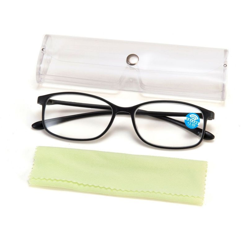 Lunettes De Presbytie En Forme De Cadre Ovale Anti-lumière Bleue Unisexe Décontractées