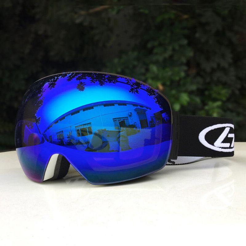 Lunettes De Ski Unisexes À Double Couche Spherical Professional Dual-lens Anti-buée Windproof Goggles