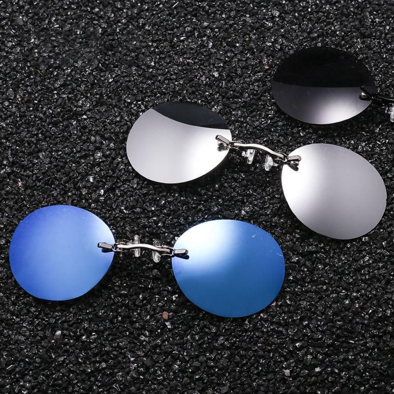 Lunettes De Soleil À Clip En Métal Pour Hommes