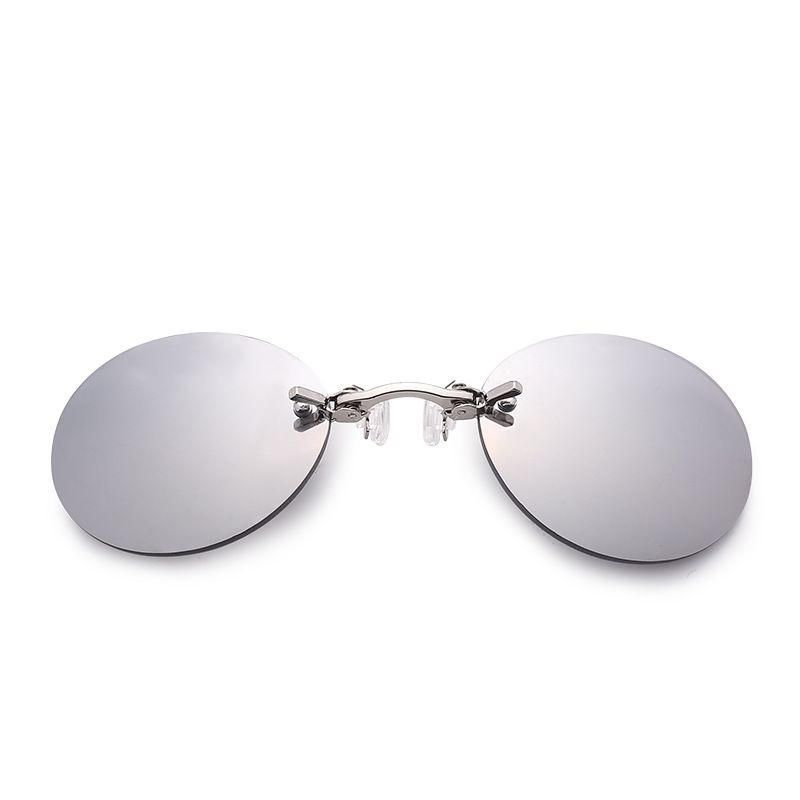 Lunettes De Soleil À Clip En Métal Pour Hommes