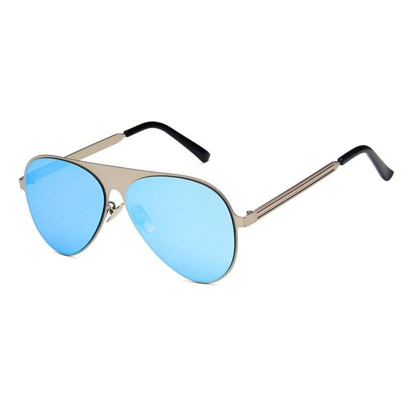 Lunettes De Soleil Mate En Métal Anti-uv Wild Hd Pour Hommes