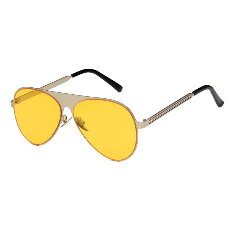 Lunettes De Soleil Mate En Métal Anti-uv Wild Hd Pour Hommes