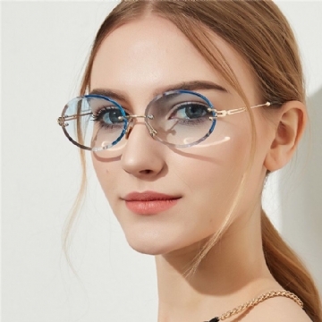 Lunettes De Soleil Ovales Vintage Pour Femme