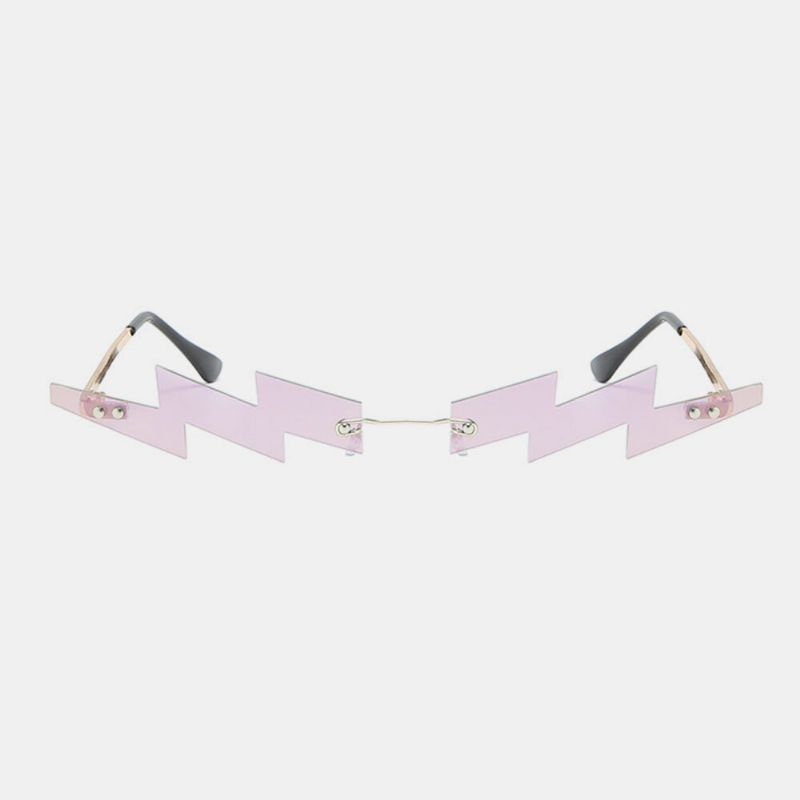 Lunettes De Soleil De Personnalité De La Mode De Protection Uv Sans Cadre Pour Femmes