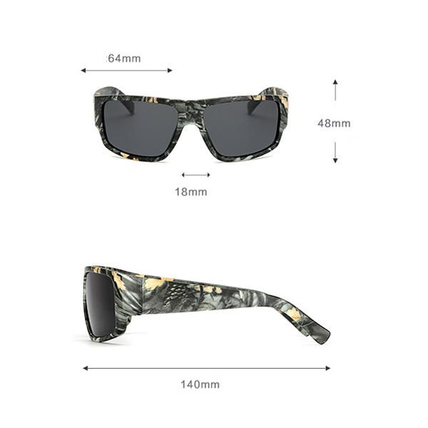 Lunettes De Soleil Polarisées Camouflage Uv400 Sport Pour Hommes