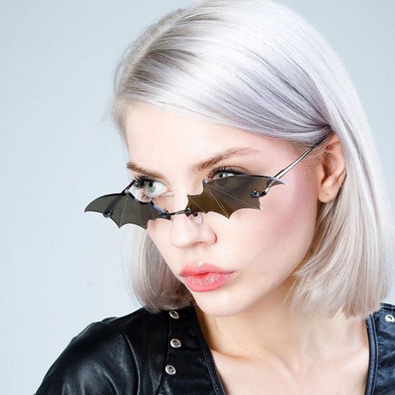 Lunettes De Soleil De Protection Contre Les Uv Tendance Tendance En Forme De Chauve-souris De Personnalité Unisexe