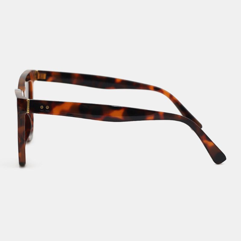 Lunettes De Soleil De Protection Uv Décontractées Unisexes Carrées À Monture Complète