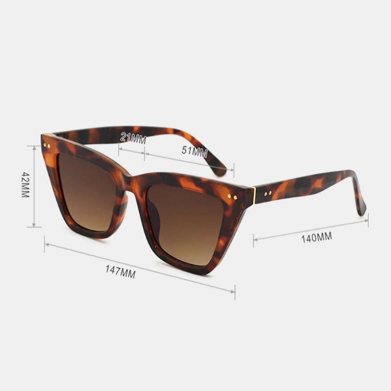 Lunettes De Soleil De Protection Uv Décontractées Unisexes Carrées À Monture Complète