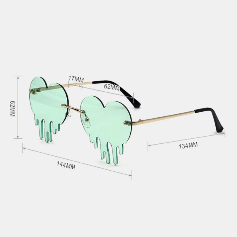 Lunettes De Soleil De Protection Uv En Forme De Cœur Pour Femmes