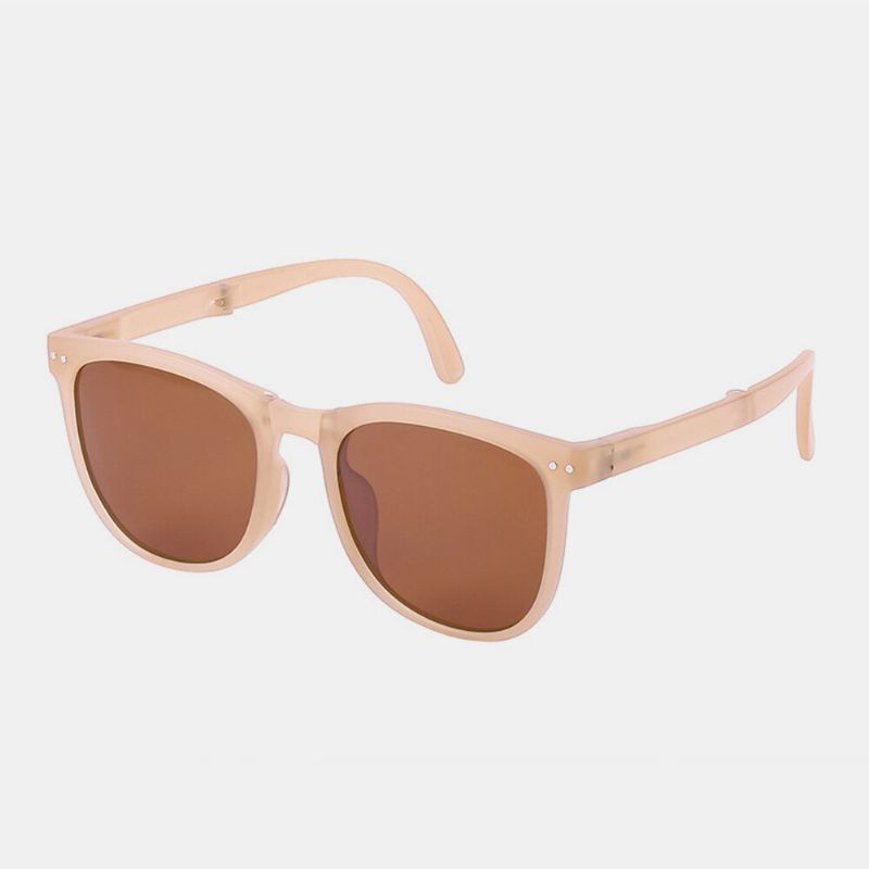 Lunettes De Soleil De Protection Uv Polarisées Unisexes Avec Verres Teintés Plein Cadre Lunettes De Soleil De Mode Portables Ultra-légères Entièrement Pliables