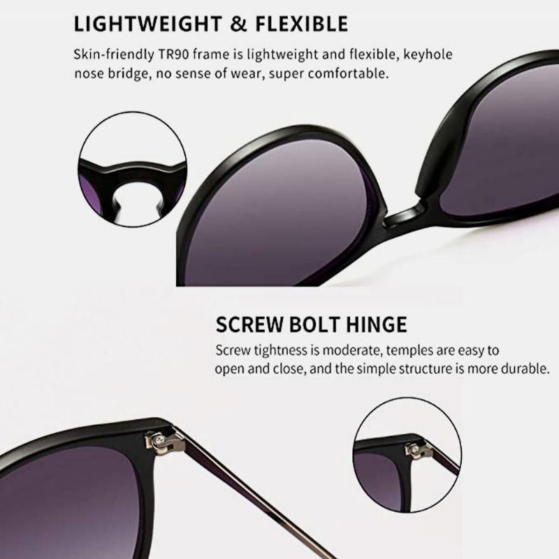 Lunettes De Soleil Tendance Unisexe Rétro Vintage De Forme Carrée Avec Protection Uv