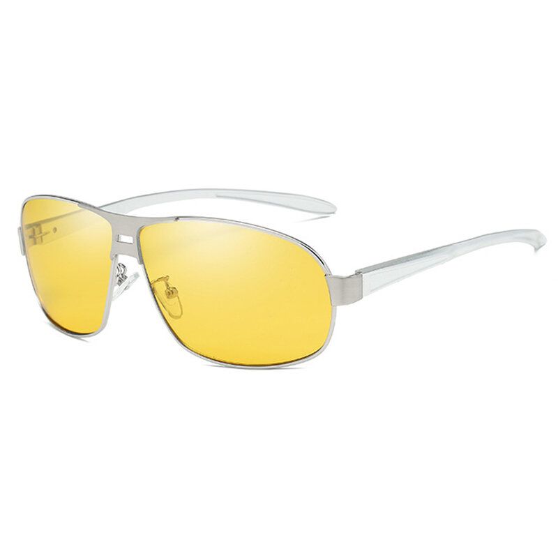 Lunettes De Soleil Unisexe Vogue Vintage Metal Full-frame Anti-uv Outdoor Driving Travel Beach Lunettes De Soleil