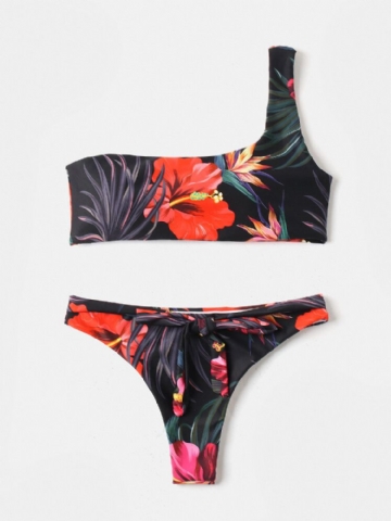 Maillot De Bain Dos Nu À Imprimé Floral Pour Femme