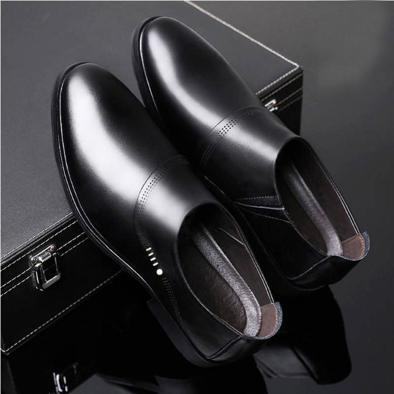 Men Business Comfy Soft Sole Slip On Formal Leather Shoes