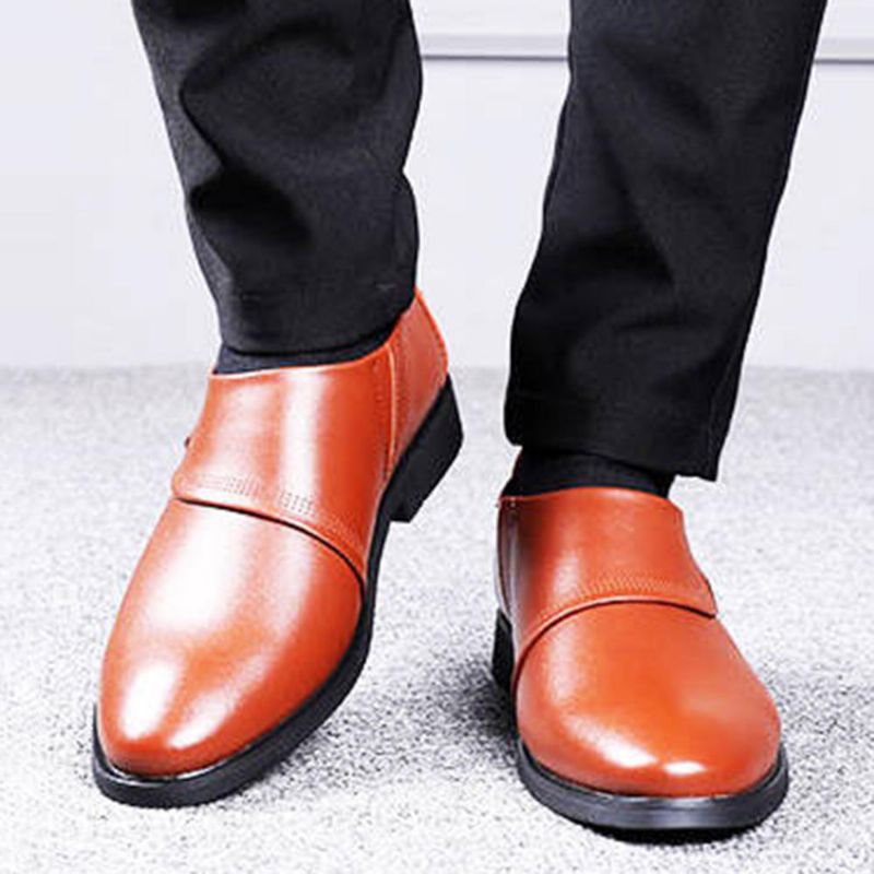 Men Business Comfy Soft Sole Slip On Formal Leather Shoes