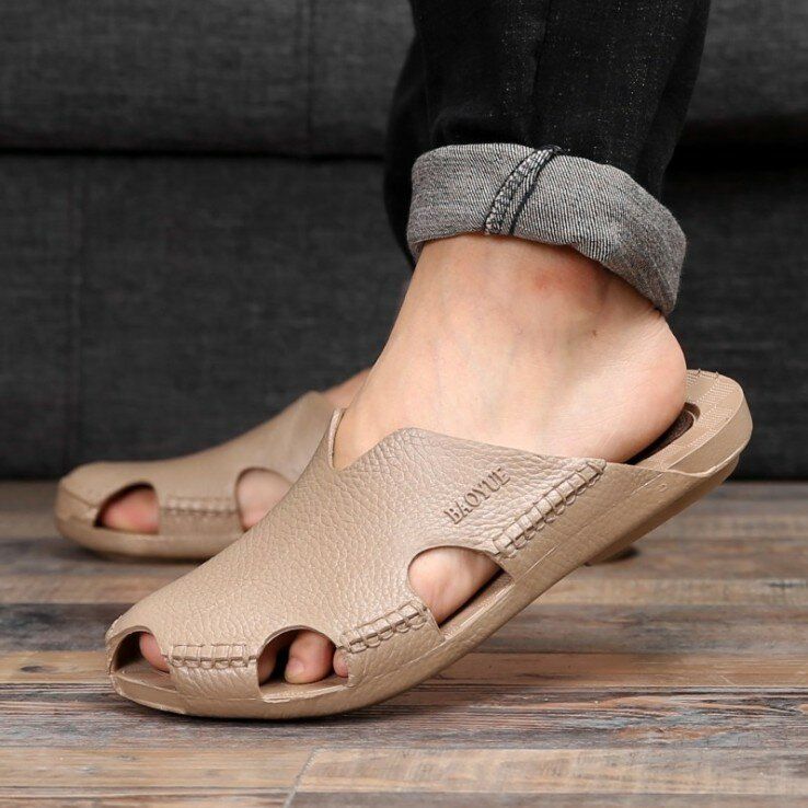 Men Casual Home Indoor Slip On Slippers