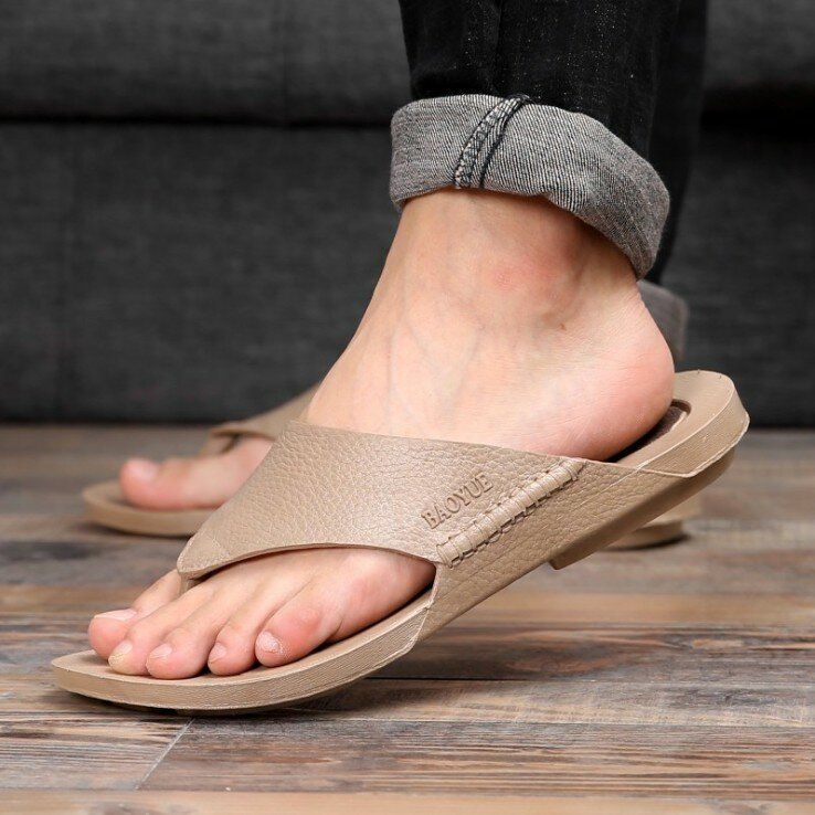 Men Casual Home Indoor Slip On Slippers