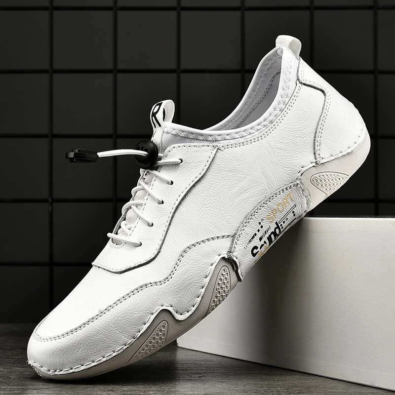 Men Pu Casual Business Driving Respirant Slip Resistant Soft Leisure Shoes