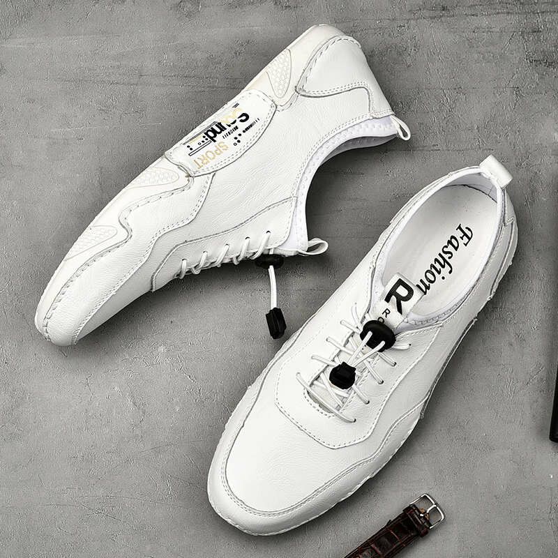 Men Pu Casual Business Driving Respirant Slip Resistant Soft Leisure Shoes