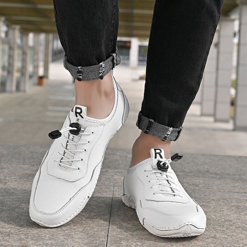 Men Pu Casual Business Driving Respirant Slip Resistant Soft Leisure Shoes