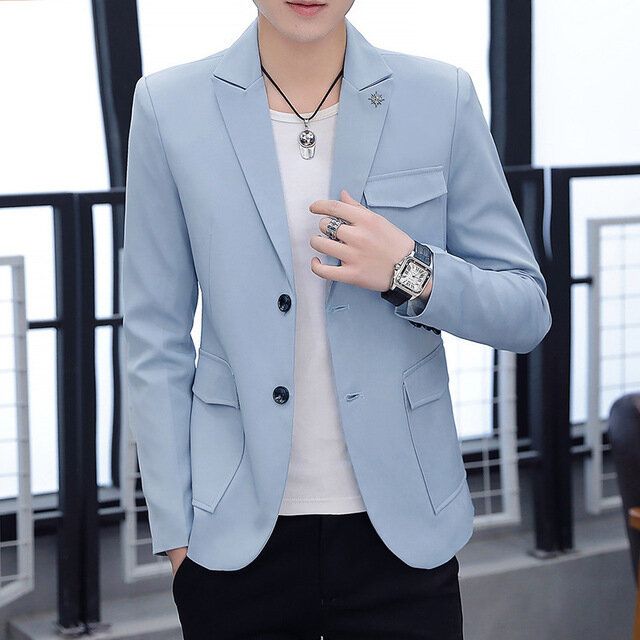 Mens Design Print Vestes Casual Slim Fit Costume Blazers