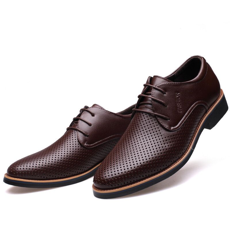 Microfibre Respirant Hollow Out Business Casual Oxfords